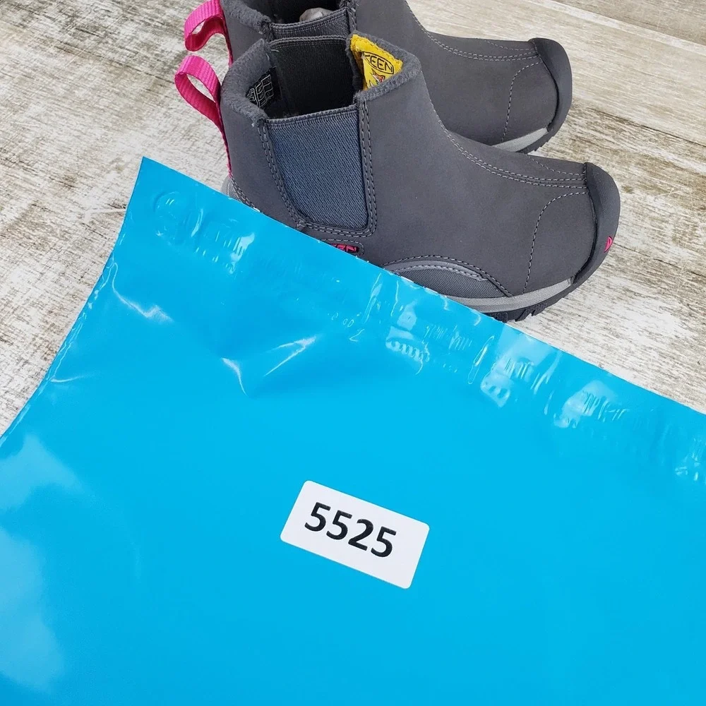 Keen Kootenay III Kids Chelsea Boots Sz 8 Gray Leather Slip On Mid Top Round Toe